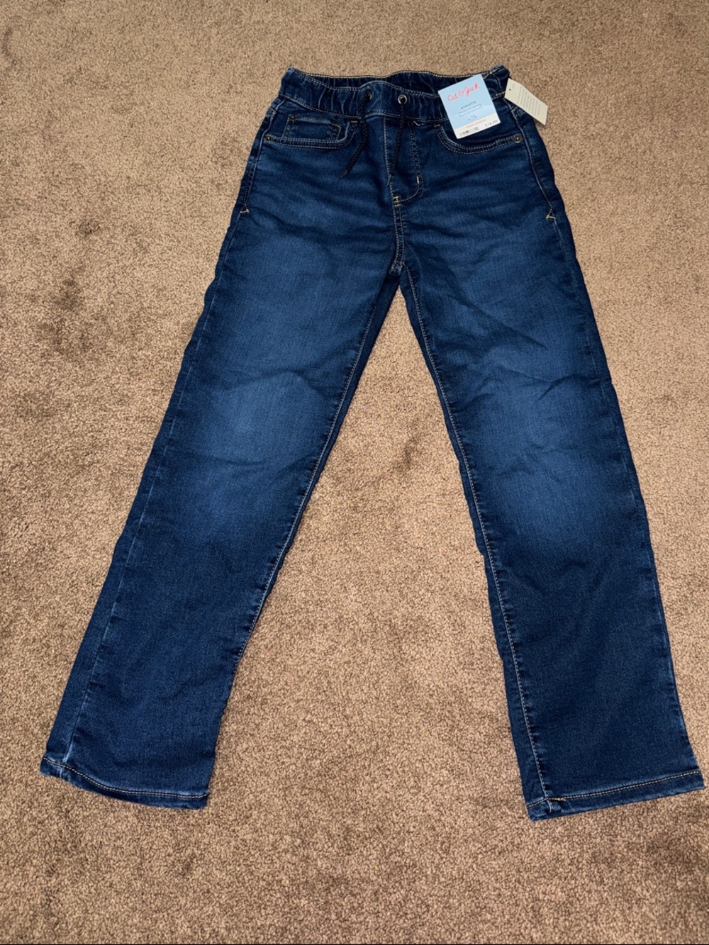 NWT Cat & Jack Boy’s Dark Blue Straight Jeans